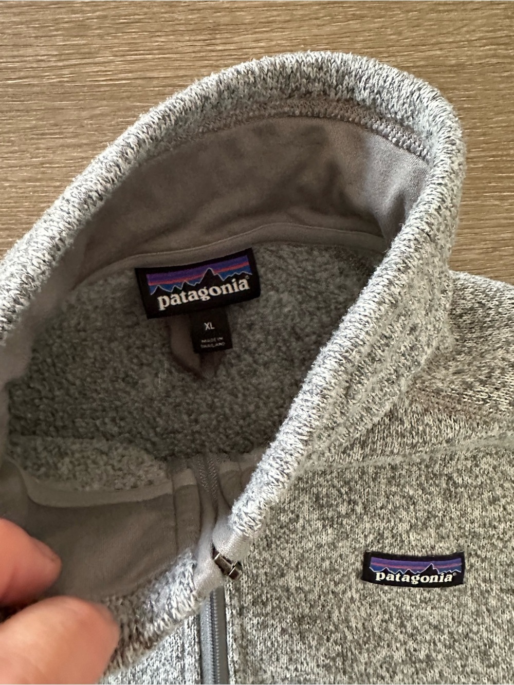 Patagonia Grey Quarter-Zip Fleece Jacket - Picture 2 of 3
